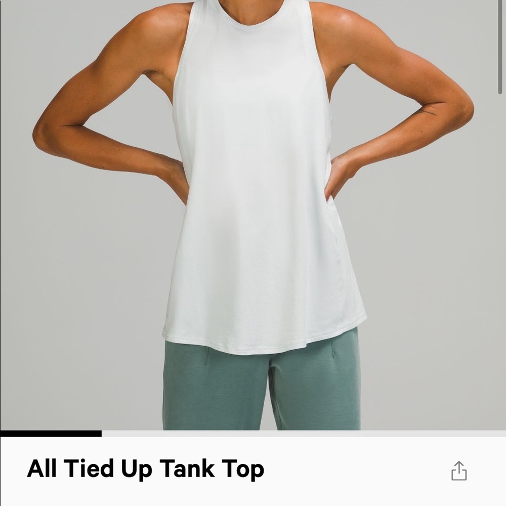 Lululemon All Tied Up Tank Sz 6 NWOT